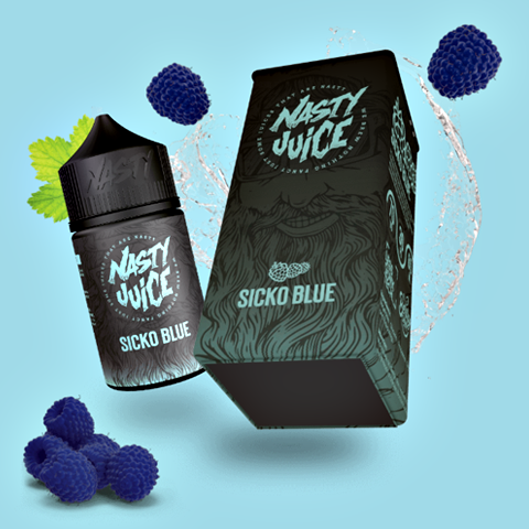 Sicko Blue - 50ml Nasty Juice in Ireland, Blue Raspberry Berry Series Shortfill