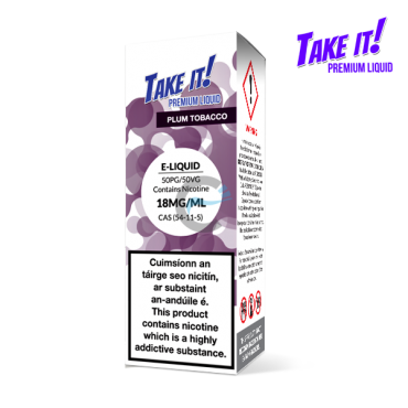 Plum Tobacco - Take it! 10ml - Premium e liquid in Ireland