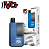 Blue Raspberry Ice - IVG SMART 5500 Disposable Vape
