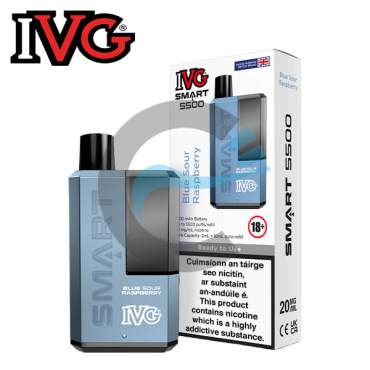 Blue Sour Raspberry - IVG SMART 5500 Disposable Vape