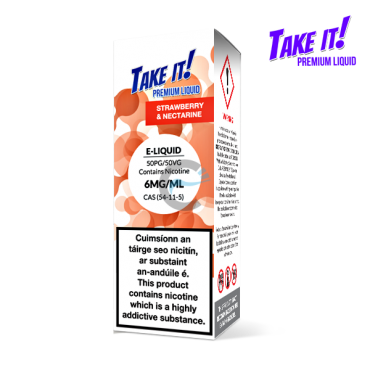 Pre-Order Strawberry & Nectarine - Take it! 10ml - Premium e liquid in Ireland Pre-Order Strawberry & Nectarine - Take it! 10ml - Premium e liquid in Ireland