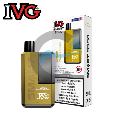 Lemon Passionfruit - IVG SMART 5500 Disposable Vape