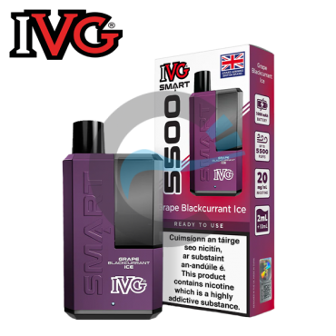 Grape Blackcurrant Ice - IVG SMART 5500 Disposable Vape
