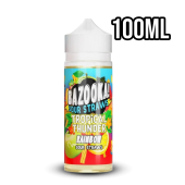 Rainbow Tropical Thunder - Bazooka Sour Straws 100ml Shortfill
