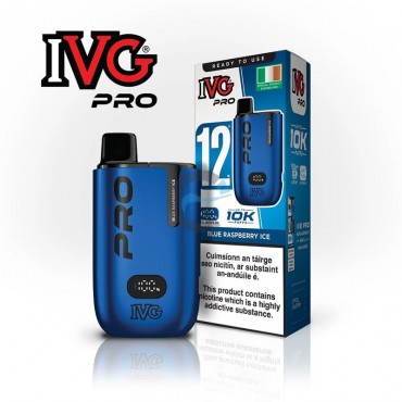 Blue Raspberry Ice - IVG Pro 12 Starter Kit Pod